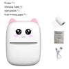 Portable Mini Bluetooth Thermal Photo Printer and Label Maker, 50mm Roll, Wireless Mobile Printer for Android iOS