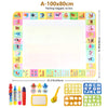 100x80CM Magic Water Drawing Mat – Reusable Magic Pens, Doodle and Montessori Painting Board, Educational Toy for Kids, 39x31in, Perfect Gift