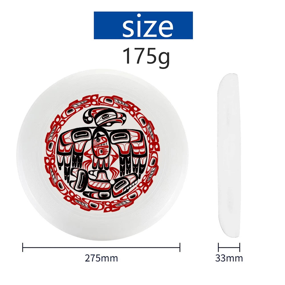 Flying Disc Frisbee - 200mm (7.9 in) & 275mm (10.8 in) Portable Flying Saucer for Outdoor Sports, Kids & Adults