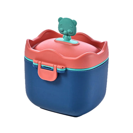 Portable Baby Food Storage Box - BPA Free Formula Dispenser, Cartoon Infant Milk Powder Box, Toddler Snacks Cup Container, Leak-Proof, Eco-Friendly