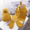 3PCS Winter Baby Hat, Scarf & Gloves Set – Plush Lining Beanie, Neck Warmer & Outdoor Caps for Boys & Girls (1-5 Years)