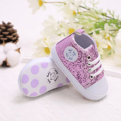 Trendy Sequin Sneakers for Baby Boys – Lightweight Non-Slip Shoes for Indoor & Outdoor Walking