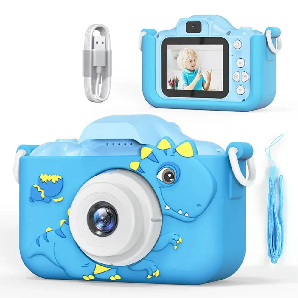 Digital Kids Mini Camera with 1080P HD, 8x Zoom, Dual Lens, Outdoor Photography Toy, Birthday Gift for Boys and Girls