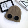Unisex Knit Ski Beanie with Built-In Goggles — Windproof, Anti-Slip Ear-Protection Winter Hat, One Size Fits Most (54–60 cm / 21–23.6 in)