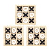 Montessori Wooden Tic-Tac-Toe (XO) Puzzle Board 9.8×9.8 cm (3.9×3.9 in) – Educational Brain Training Toy for Kids
