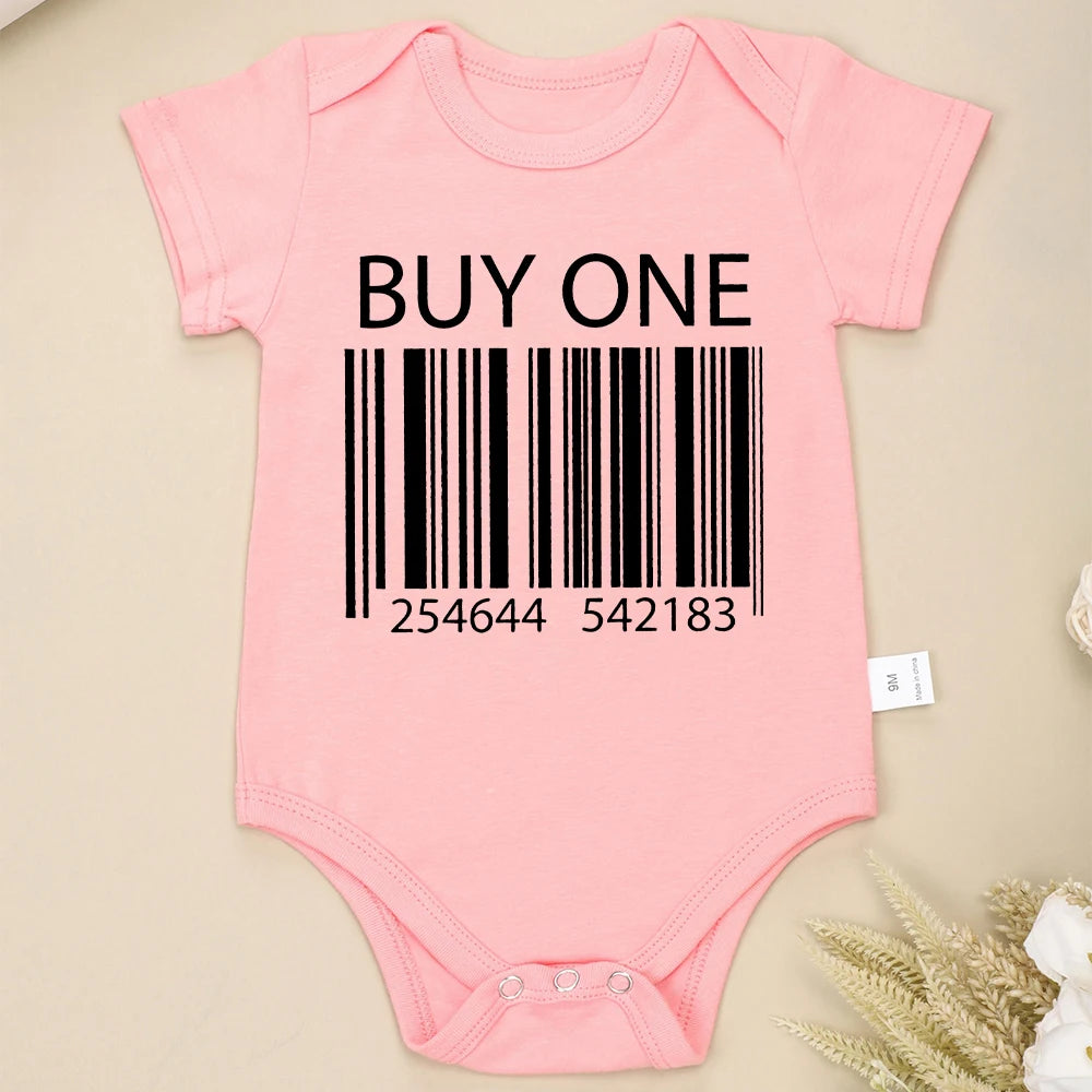 Buy One Get One Free – Twins Fun Cute Baby Bodysuits – Summer Short Sleeve Cotton Newborn Clothes for Boys & Girls – High Quality, Dropshipping Available