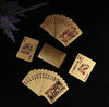 24K Gold Waterproof Playing Cards - Plastic Poker Deck, PET Table Game for Halloween & Christmas, Family Game Night Gift