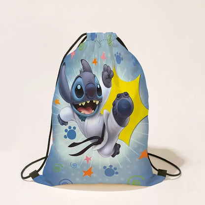 Disney Stitch Cartoon Drawstring Bag for Boys and Girls | Party Gifts, Birthday Decorations, and Backpack - Kidzy Market