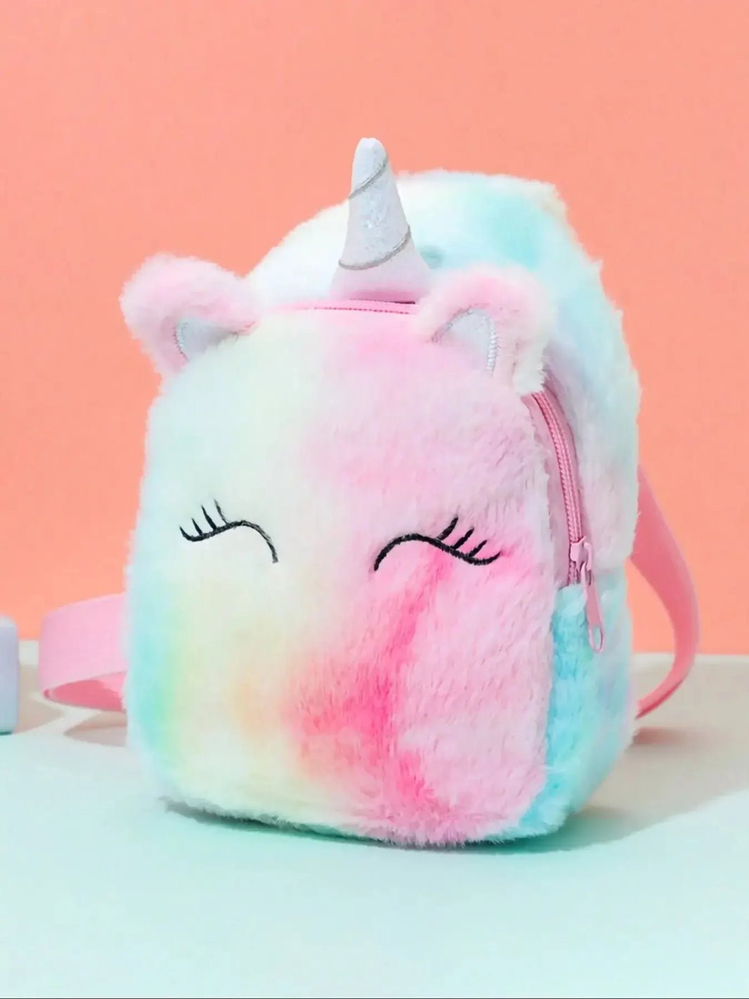 1 Pc Girls Cute Cartoon Plush Unicorn Chest Bag – Colorful Shoulder Crossbody Storage Bag for Daily Use - Kidzy Market