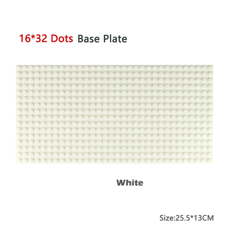 Classic Baseplates 32x32, 16x32, and 16x16 Dots – DIY Plastic Building Blocks Construction Toys