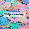 60/100/200PCS Snowflake Building Blocks – Puzzle Plastic Educational Toy for Kids, Early Education Gift in 2 Colors