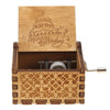 Retro Hand Crank Wooden Music Box Elegant Desktop Musical Box Kids Birthday Festival Gift Vintage Home Craft Ornament
