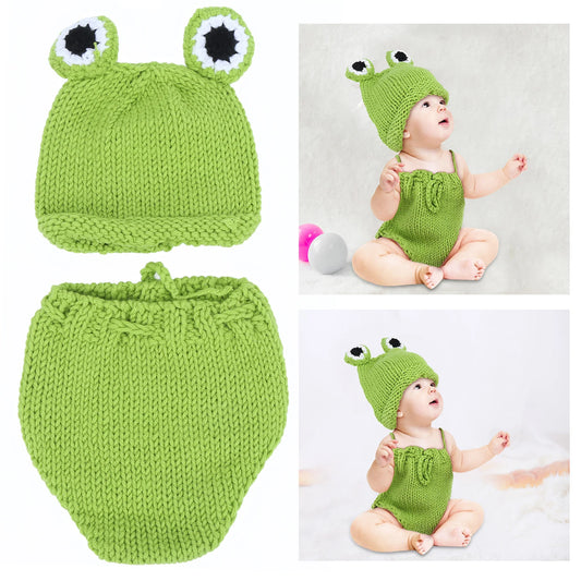Newborn Baby Hat and Pants Photography Prop Outfit for 0-6 Months Old Baby