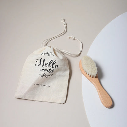 Hot Sale Safety Natural Wool Beech Wooden Comb - Kids & Baby Hair Brush - Good Quality
