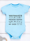 Infant Harajuku Baby Bodysuit – “My God, That’s Who You Ask” Toddler Romper for Boys & Girls – Newborn Jumpsuit