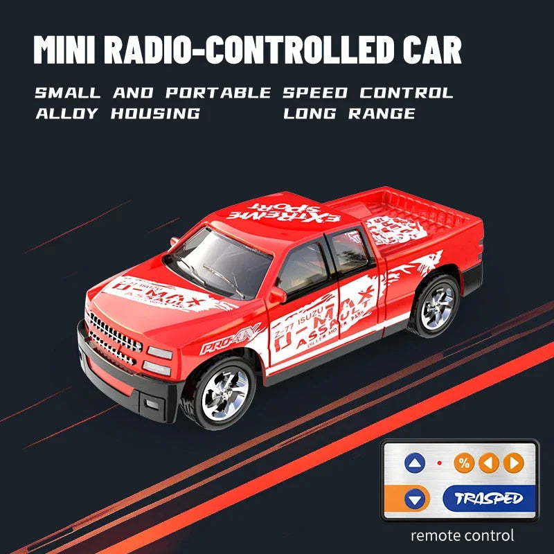 Mini 1/64 Alloy RC Car with 60-Minute Run Time