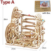 3D Wooden Marble Run Puzzle Kit – DIY Mechanical Model Building Set, STEM Educational Toy for Kids & Adults