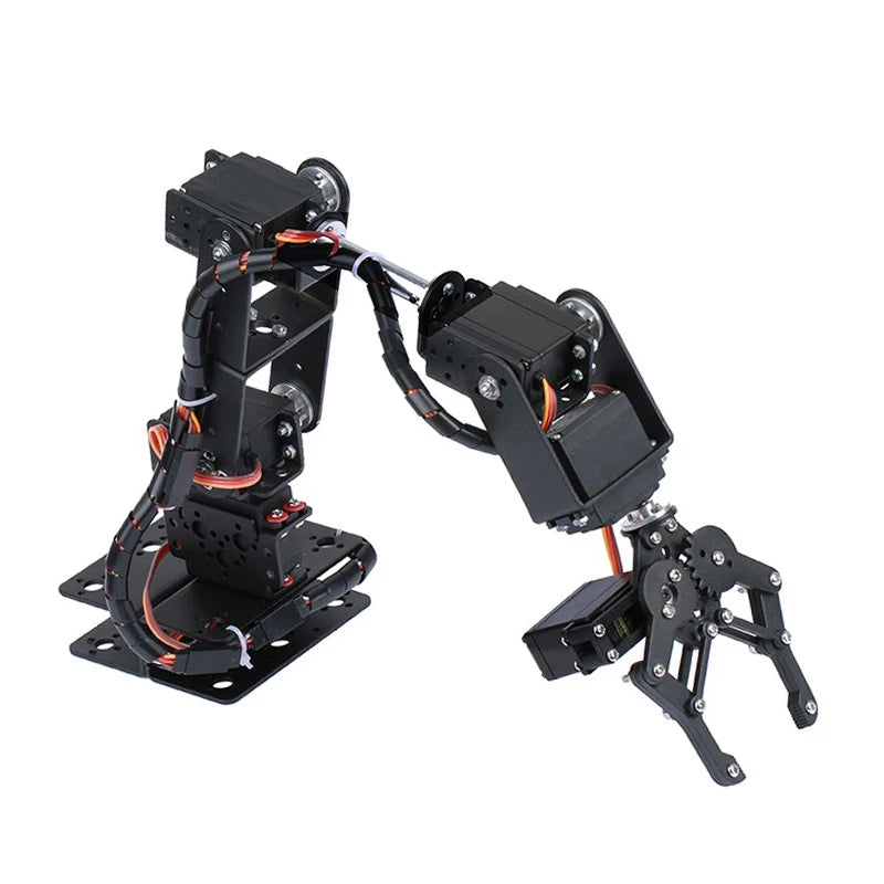 360° 6 DOF Robot Metal Alloy Mechanical Arm Claw Kit MG996R for Arduino, Robotics Educational Kit, PS2 Programmable Toy
