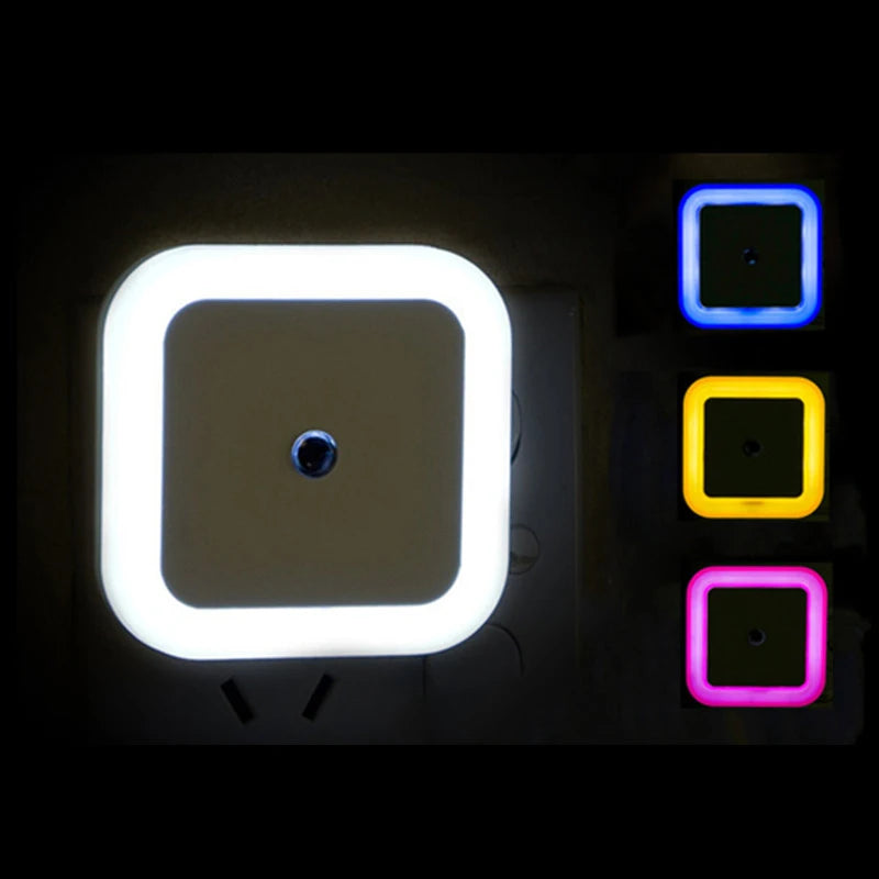 Wireless LED Night Light Sensor Mini EU/US Plug for Kids Room Bedroom Living Room Decoration
