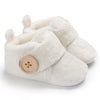 2022 Baby Autumn Winter Boots, Baby Girl Boys Winter Warm Shoes, Solid Fashion Toddler Fuzzy Balls First Walkers Kid Shoes 0-18M