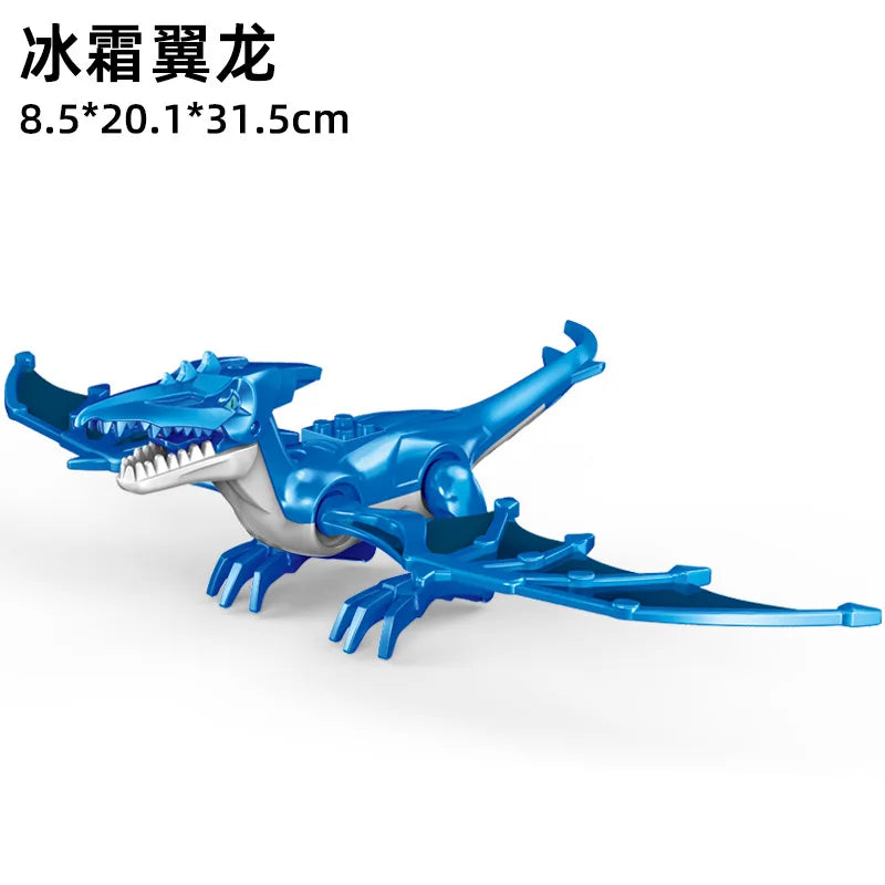 Jurassic World 3 Brutal Raptor Building Blocks – Tyrannosaurus, Indominus, and I-Rex Dinosaur Toy for Kids