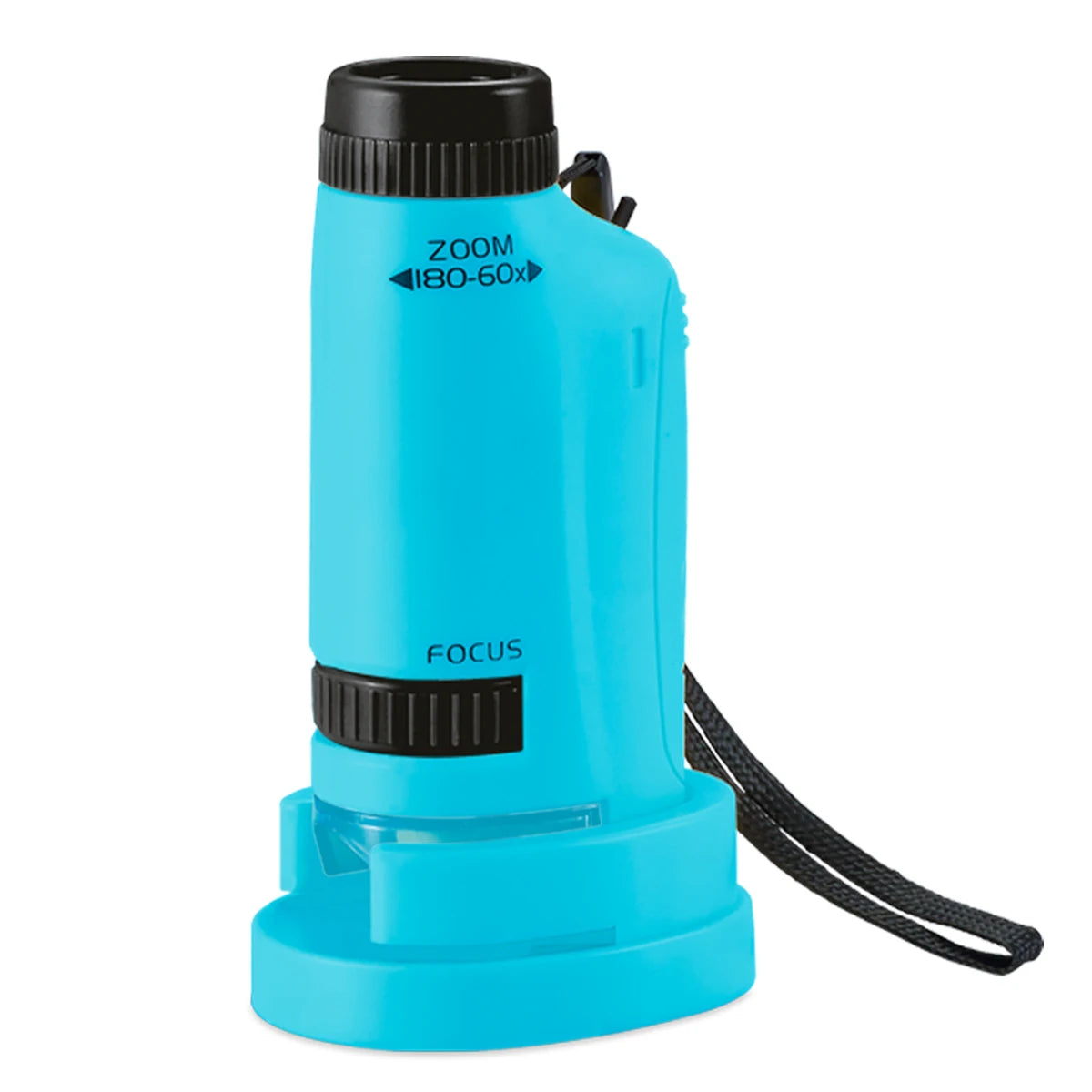 Pocket Microscope for Kids - Handheld Mini STEM Science Toy with LED Light and Specimen, Gift for Little Scientists