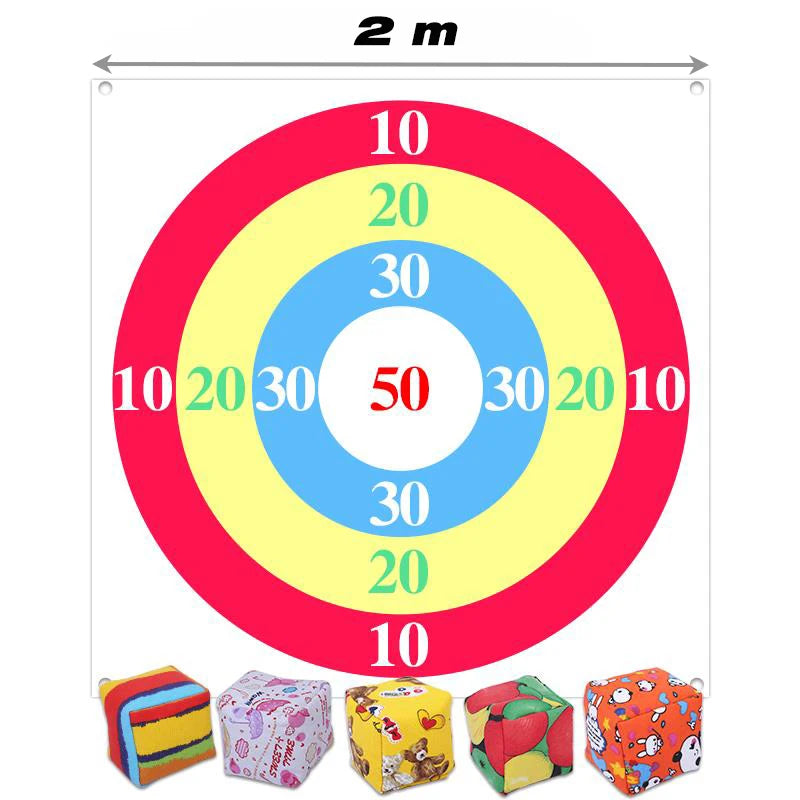 Sandbag Toss Target — 1.5m / 2.0m (4.9 ft / 6.6 ft) Square Outdoor Parent-Child Multiplayer Team-Building Game