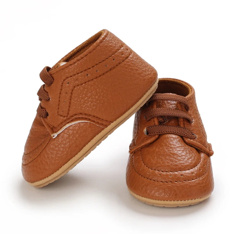Boys and Girls Leather Loafers – Comfortable Oxford Dress Shoes, First Walkers, Baby Outdoor Shoes
