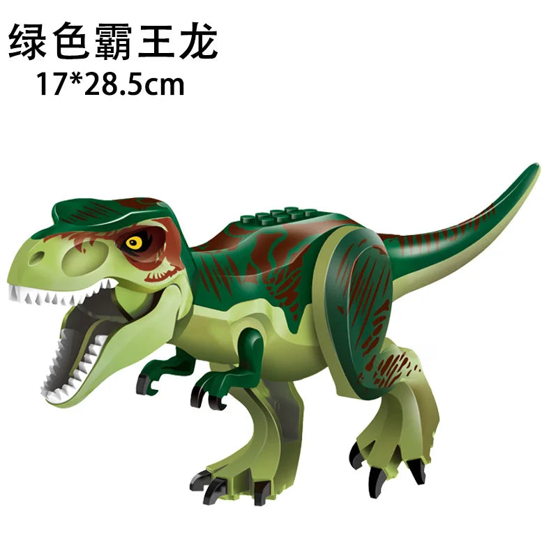 Jurassic World 3 Brutal Raptor Building Blocks – Tyrannosaurus, Indominus, and I-Rex Dinosaur Toy for Kids