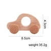 Beech Wood Cartoon Van Wooden Car Blocks - Montessori Educational Baby & Toddler Teether Gift