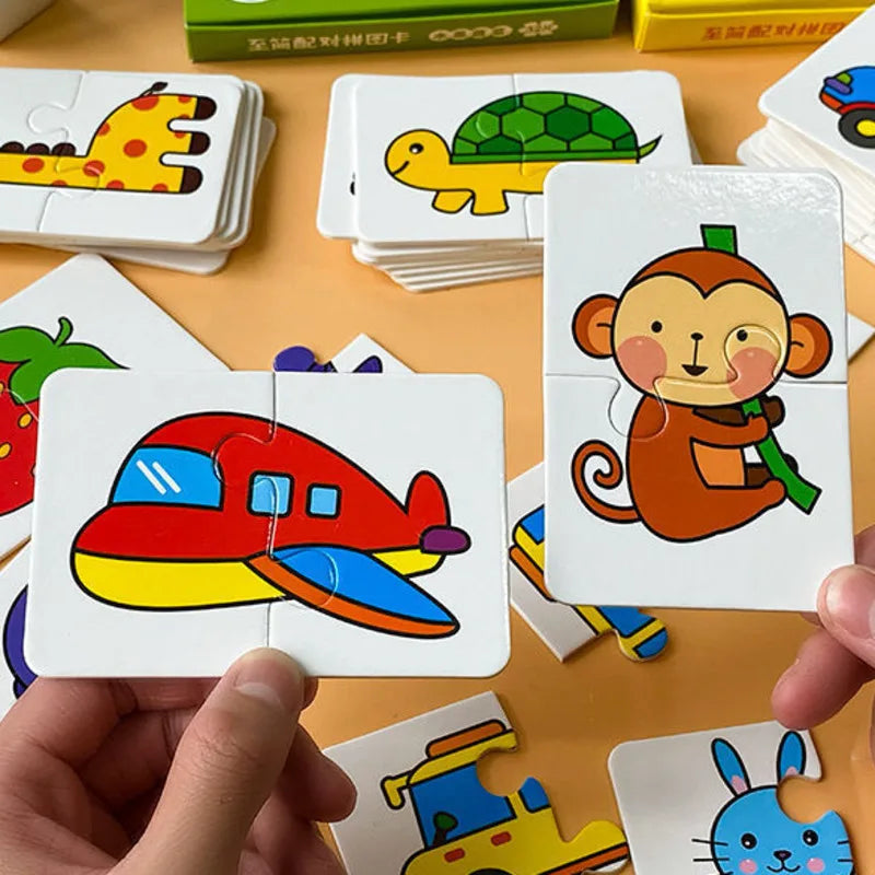 32PCS Toddler Matching Card Montessori Puzzle Toy