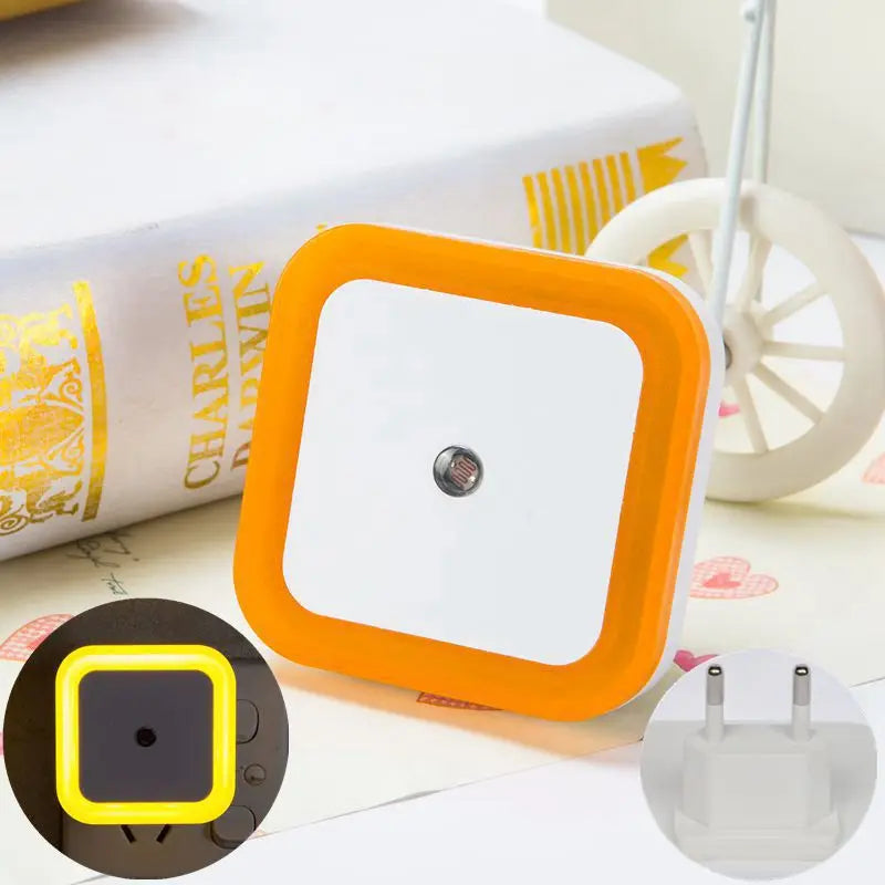Wireless LED Night Light Sensor Mini EU/US Plug for Kids Room Bedroom Living Room Decoration