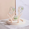 Baby Bottle Drying Rack - Portable Cleaning Dryer and Bottle Holder for Feeding Bottles, Accessories, and Drain Tray