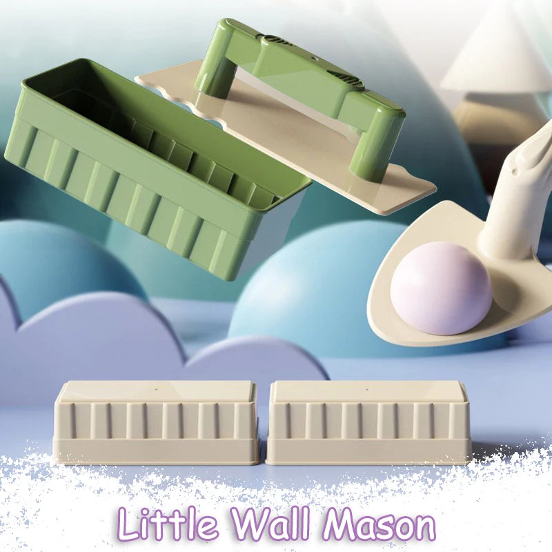 Children’s Beach Toy Set With Shovel & Castle Brick Wall Molds — Outdoor Sand & Water Play Tools