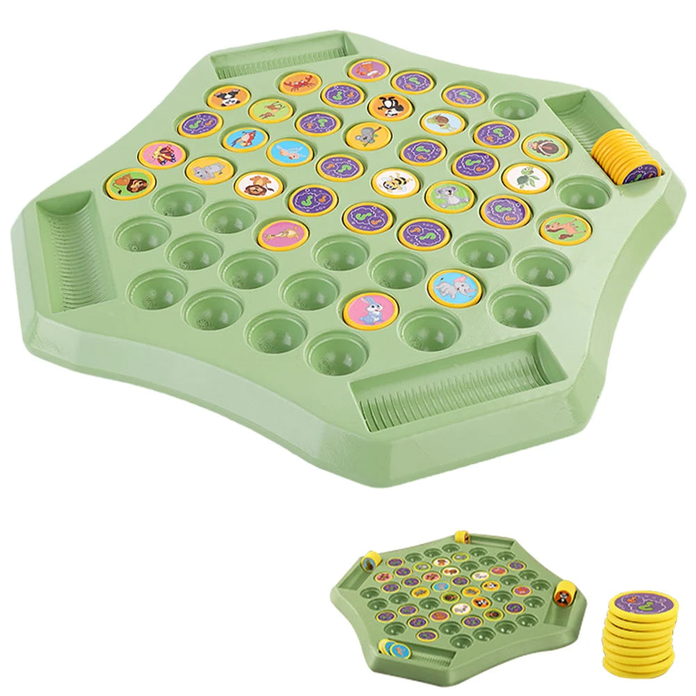 Animal Flip Chess Board Game Cognitive Memory Board Game for Kindergarten and Preschool Gatherings