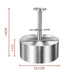 Hamburger Patty Maker Press 304 Stainless Steel Non-Stick Manual Rice Ball Mold