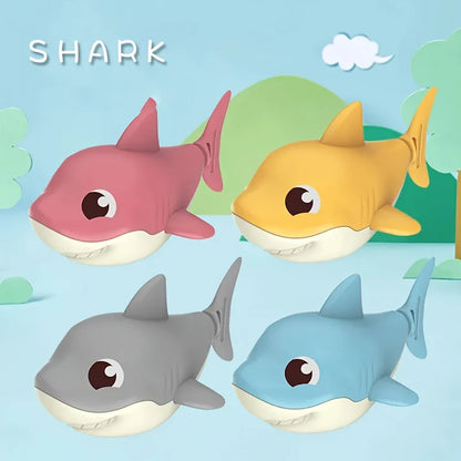 Cartoon Shark Baby Bath Toy – Wind-Up Water Play Toy for Summer