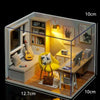 3D Wooden Mini Dollhouse Kit with Furniture – DIY Handmade Miniature House Puzzle for Ages 14+