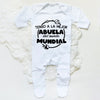 I Have The Best Grandmother in The World Letter Print Baby Sleepsuit – Long Sleeve Casual Soft Infant Romper, Round Neck Jumpsuit