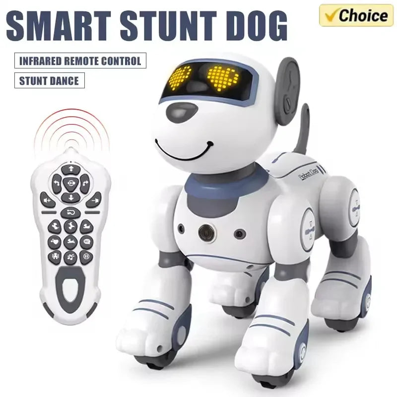 Smart RC Robot Dog Toy – Voice Remote Control Singing and Dancing Puppy for Kids