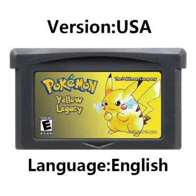 GBA Game Cartridge (32-bit, Pokemon Series, Odyssey Cloud White, FireRed & Silver Rival Rom Hack)