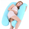 U-Shaped Pregnancy Pillow - Pure Cotton Lumbar Support & Backrest Cushion for Pregnant Women, Multi-Function Full Body Pillow