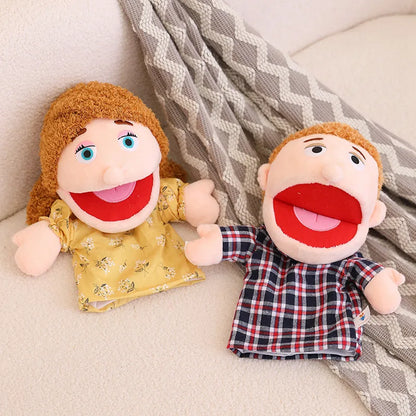 28-33cm Kids Plush Finger and Hand Puppets, Role Play Bedtime Story Toys for Boys and Girls