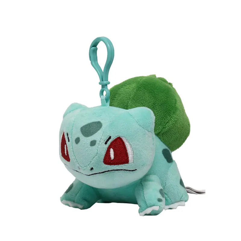 Anime Pokemon Pikachu Mew Snorlax Eevee Bulbasaur Psyduck Plush Backpack Pendant Keychain Gift