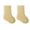Autumn & Winter New Baby Socks - Thicken Velvet Terry Newborn Socks | Warm Stockings for Boys & Girls, Solid Knitted Mid Tube Infant Socks