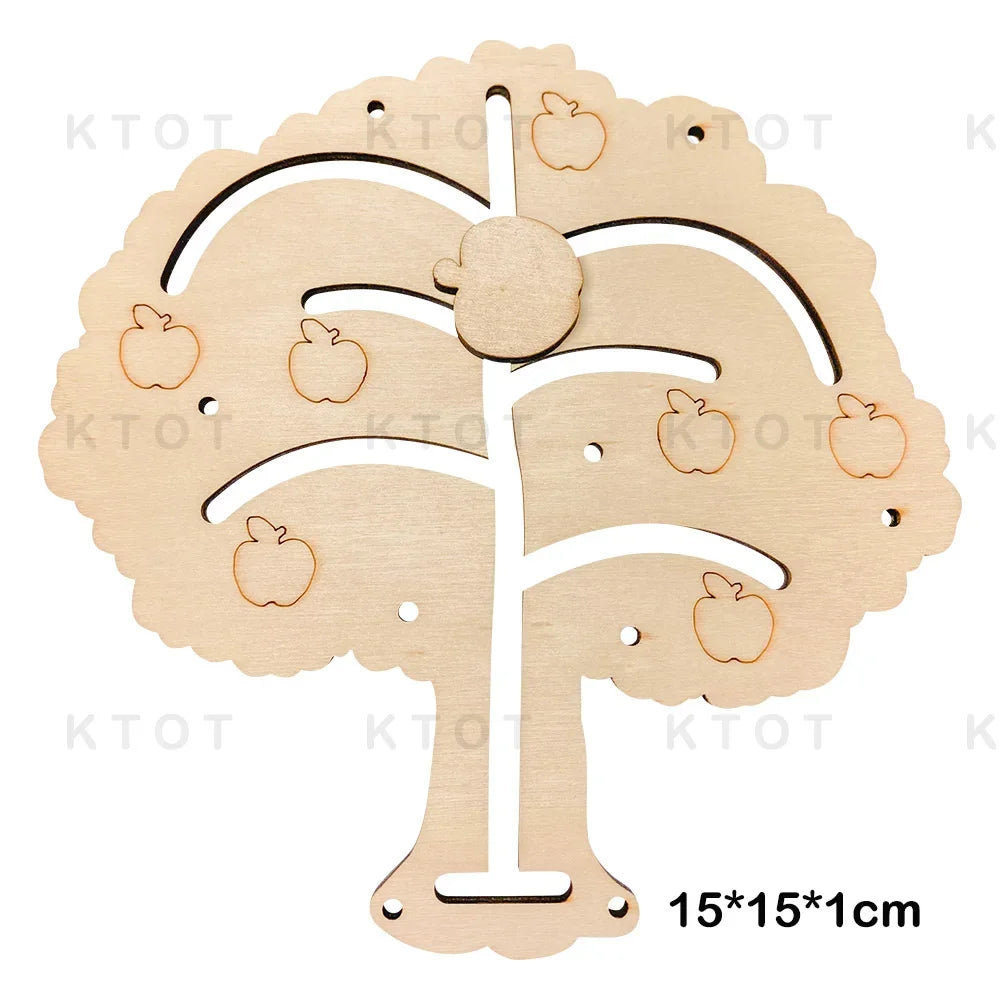 Montessori Busy Board DIY Accessories – Learning and Educational Components, Wooden Parts for Baby Activity Board Games