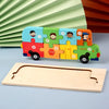 Montessori Wooden Animal Puzzles for Toddlers Ages 2-6 – 3D Jigsaw Tangram Board (3.9 x 8.5 in / 10 x 21.5 cm)