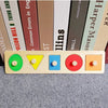 Montessori Wooden Mirror Puzzle Busy Board – Sensory Educational Toy for Toddlers & Preschoolers