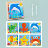 Six-Sided Painted Wooden Puzzle – 3D Traffic & Animal Building Blocks, Early Education Educational Toy for Kids