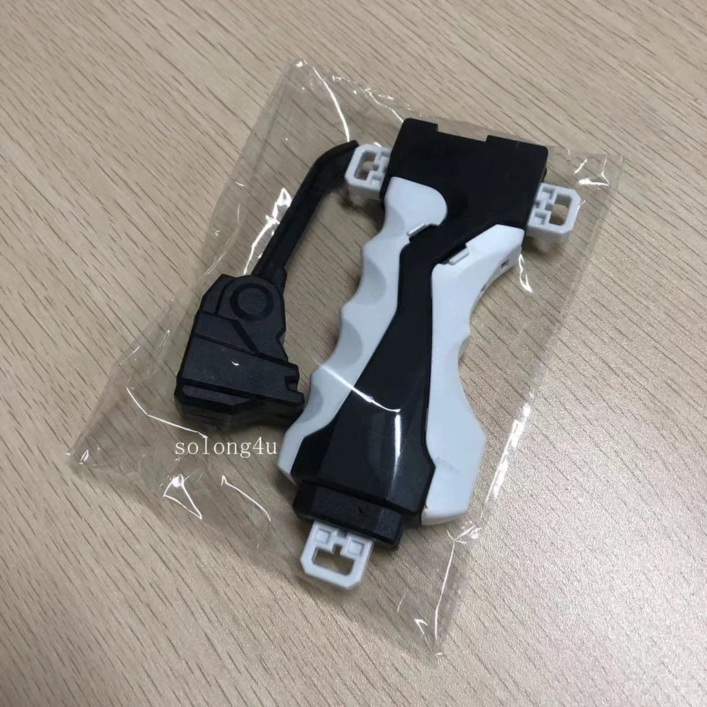 Black & White DIY Detachable Launcher Handlebar with Trigger – Spinning Top Launcher for Kids